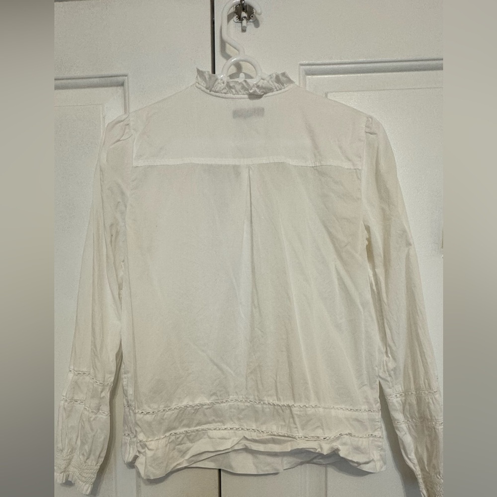 J.Crew Ruffle-neck Eyelet Top - Picture 6 of 8